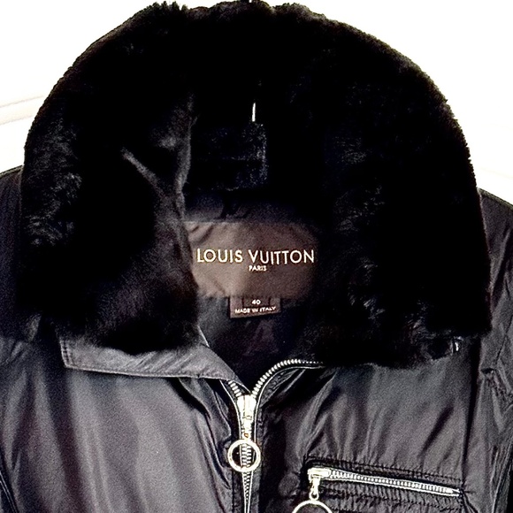 Louis Vuitton Winter jacket with Mink Collar WOMENS SZ 4O (US 8) - Picture 2 of 15